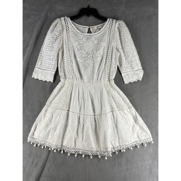 LoveShackFancy White Mini Dress - Picture 2 of 9